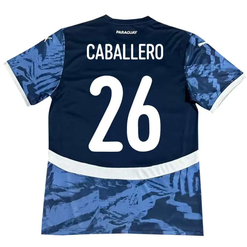 Danxen Men Paraguay Hernesto Caballero #26 Blue Away Jersey 24-26 T-Shirt