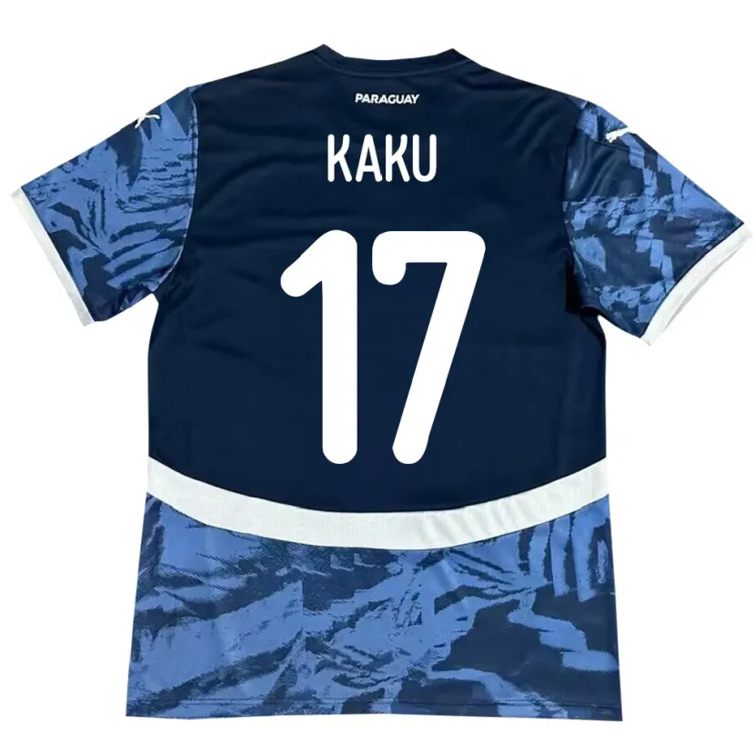 Danxen Men Paraguay Kaku #17 Blue Away Jersey 24-26 T-Shirt