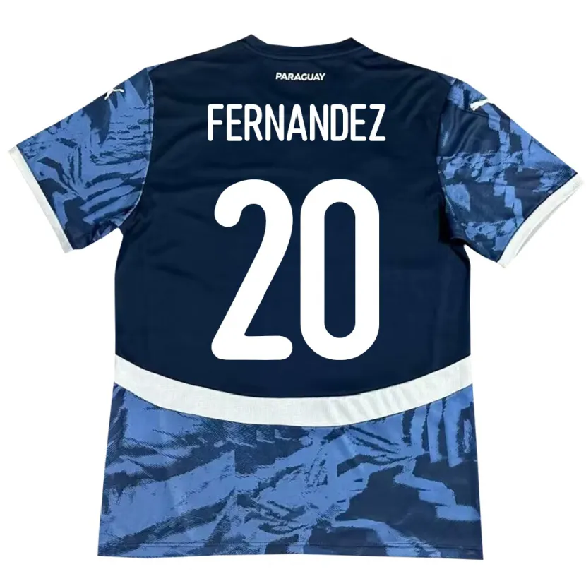 Danxen Men Paraguay Marcelo Fernández #20 Blue Away Jersey 24-26 T-Shirt