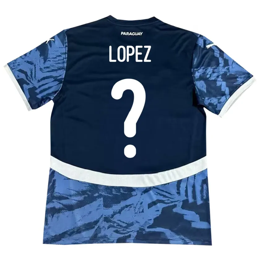 Danxen Men Paraguay Rodrigo López #0 Blue Away Jersey 24-26 T-Shirt