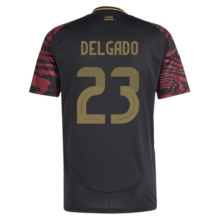 Danxen Men Peru Valentino Delgado #23 Black Away Jersey 24-26 T-Shirt