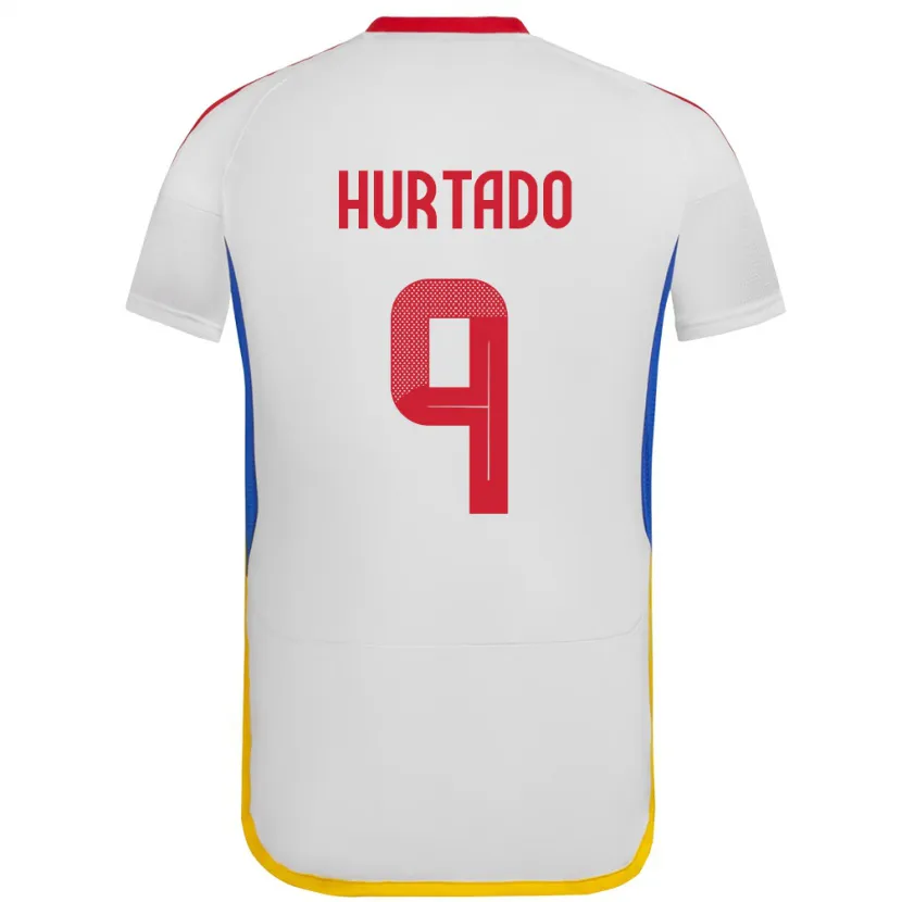 Danxen Men Venezuela Jan Hurtado #9 White Away Jersey 24-26 T-Shirt