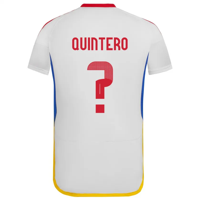 Danxen Men Venezuela Teo Quintero #0 White Away Jersey 24-26 T-Shirt