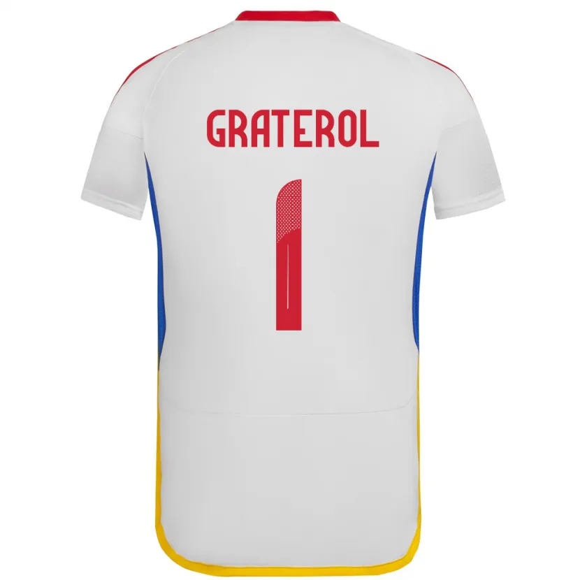 Danxen Men Venezuela Joel Graterol #1 White Away Jersey 24-26 T-Shirt