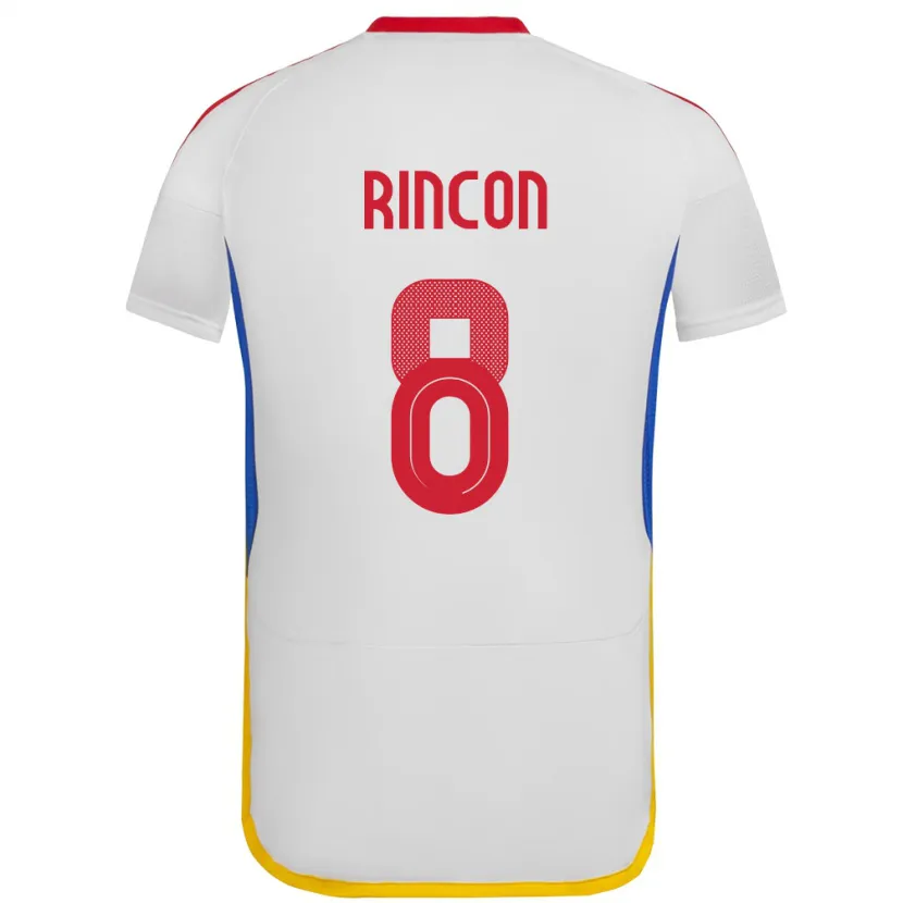 Danxen Men Venezuela Tomás Rincón #8 White Away Jersey 24-26 T-Shirt