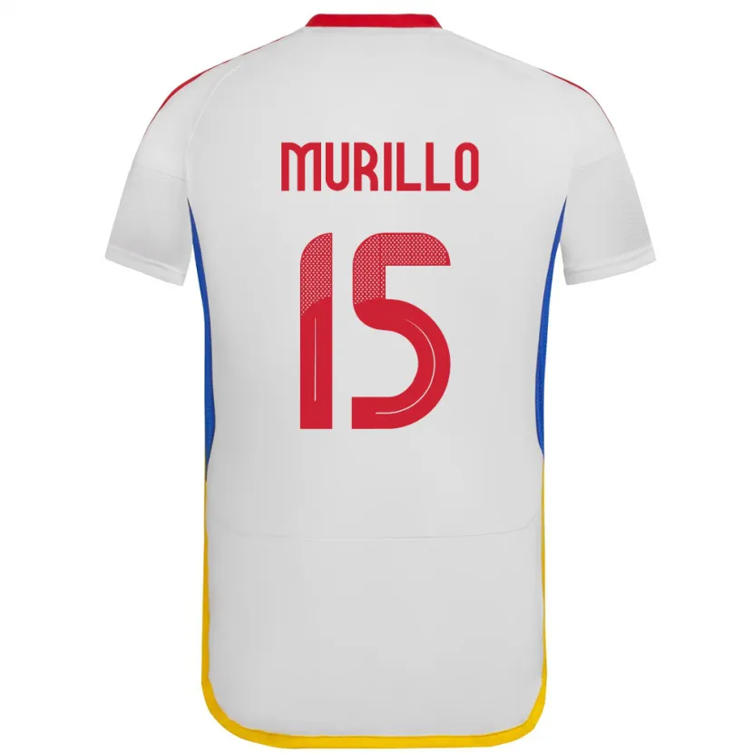 Danxen Men Venezuela Jhon Murillo #15 White Away Jersey 24-26 T-Shirt