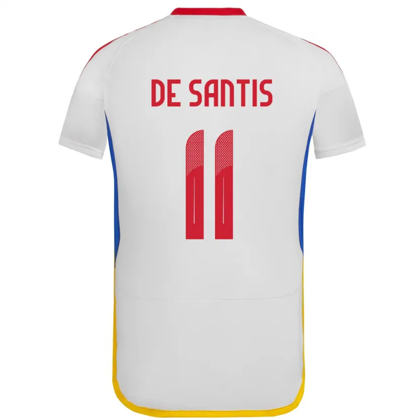 Danxen Men Venezuela Jeriel De Santis #11 White Away Jersey 24-26 T-Shirt