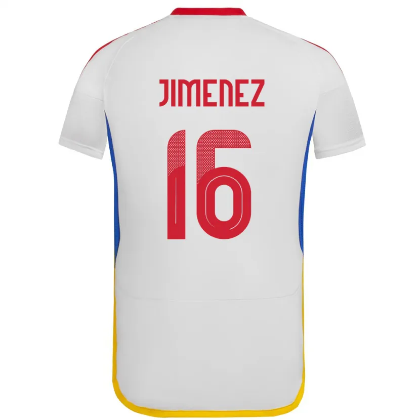 Danxen Men Venezuela Néstor Jiménez #16 White Away Jersey 24-26 T-Shirt