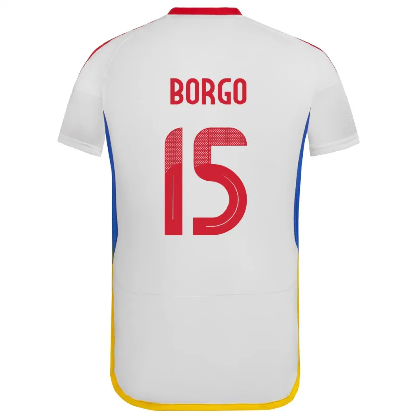 Danxen Men Venezuela Ángel Borgo #15 White Away Jersey 24-26 T-Shirt