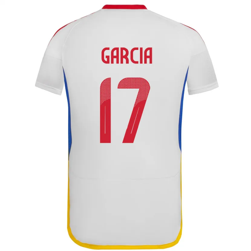 Danxen Men Venezuela Gabriela García #17 White Away Jersey 24-26 T-Shirt