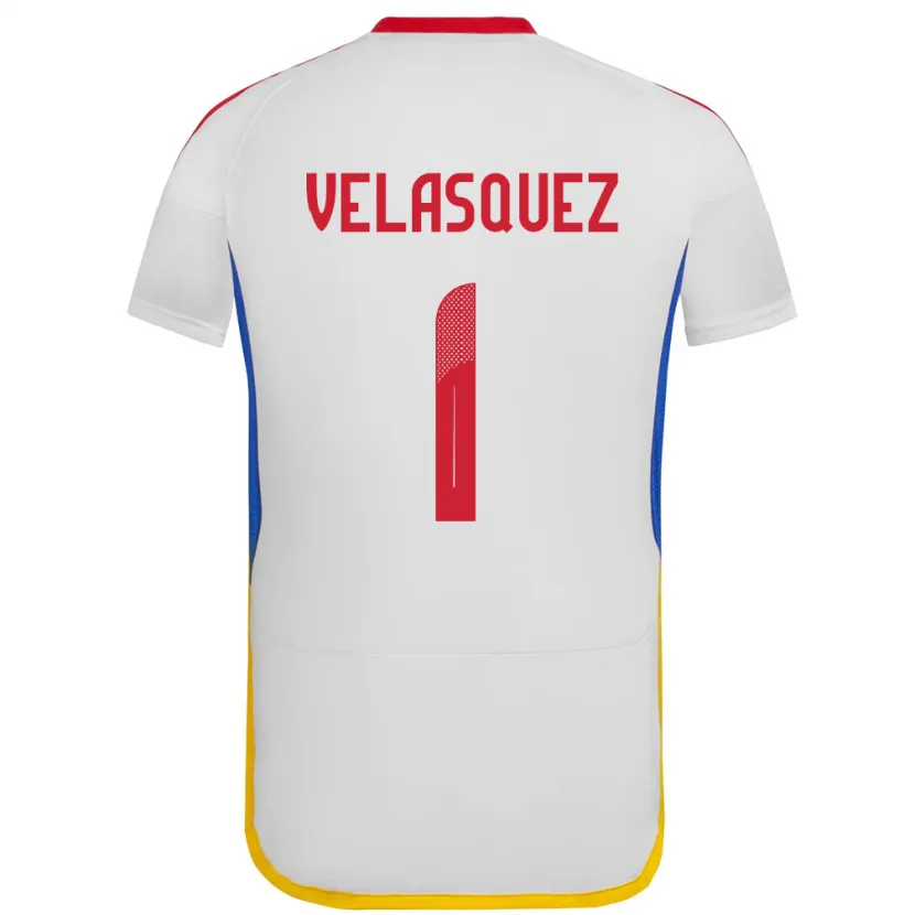 Danxen Men Venezuela Yessica Velásquez #1 White Away Jersey 24-26 T-Shirt