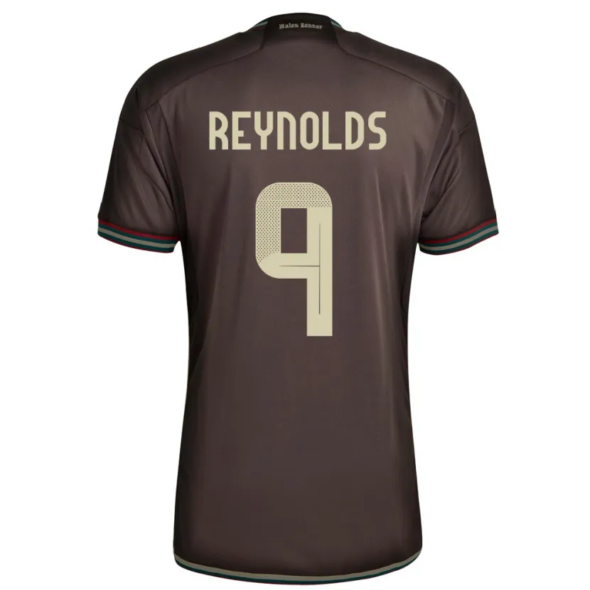 Danxen Men Jamaica Fabian Reynolds #9 Night Brown Away Jersey 24-26 T-Shirt