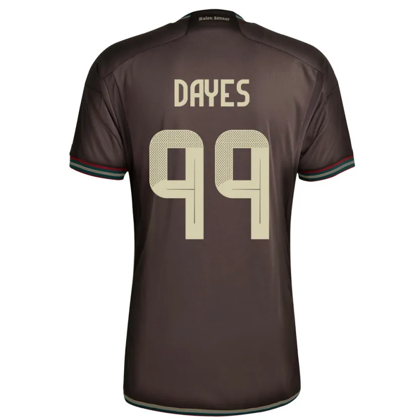 Danxen Men Jamaica Malikae Dayes #99 Night Brown Away Jersey 24-26 T-Shirt