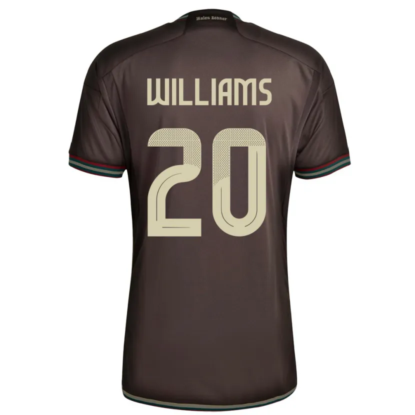 Danxen Men Jamaica Victoria Williams #20 Night Brown Away Jersey 24-26 T-Shirt