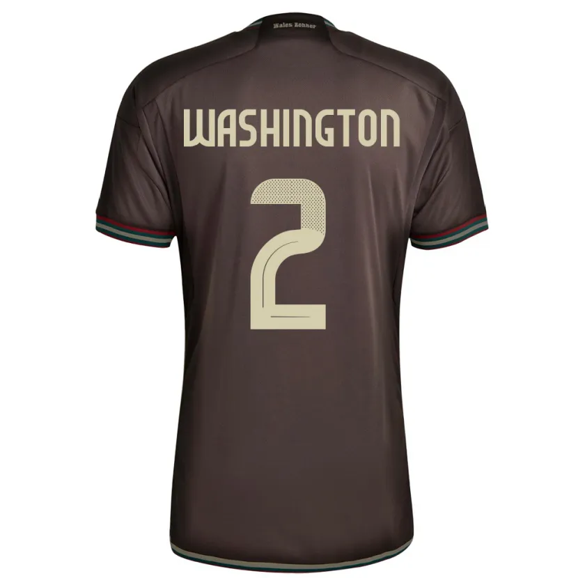 Danxen Men Jamaica Solai Washington #2 Night Brown Away Jersey 24-26 T-Shirt