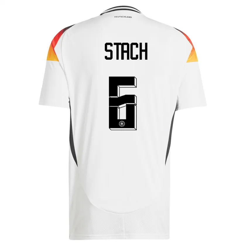 Danxen Women Germany Anton Stach #6 White Home Jersey 24-26 T-Shirt