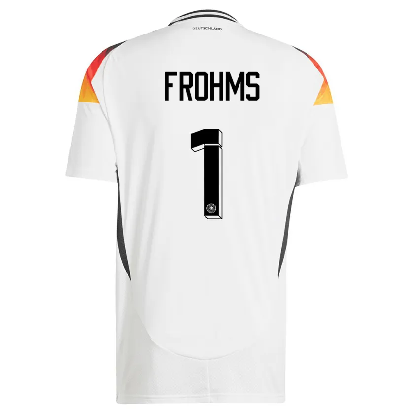 Danxen Women Germany Merle Frohms #1 White Home Jersey 24-26 T-Shirt