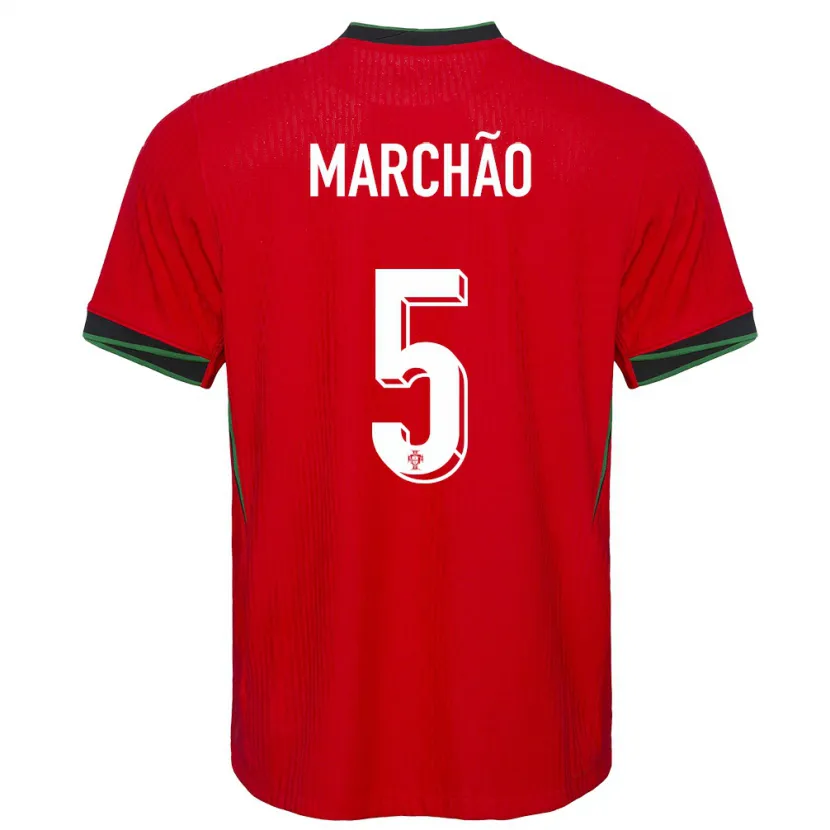 Danxen Women Portugal Joana Marchao #5 Red Home Jersey 24-26 T-Shirt