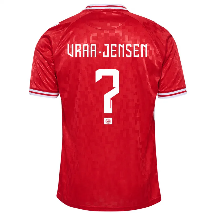 Danxen Women Denmark Ludwig Vraa-Jensen #0 Red Home Jersey 24-26 T-Shirt