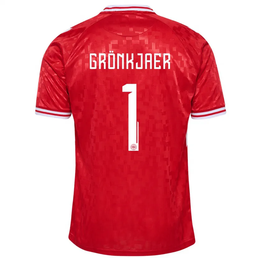 Danxen Women Denmark Bertil Grönkjaer #1 Red Home Jersey 24-26 T-Shirt