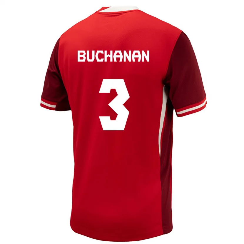 Danxen Women Canada Kadeisha Buchanan #3 Red Home Jersey 24-26 T-Shirt