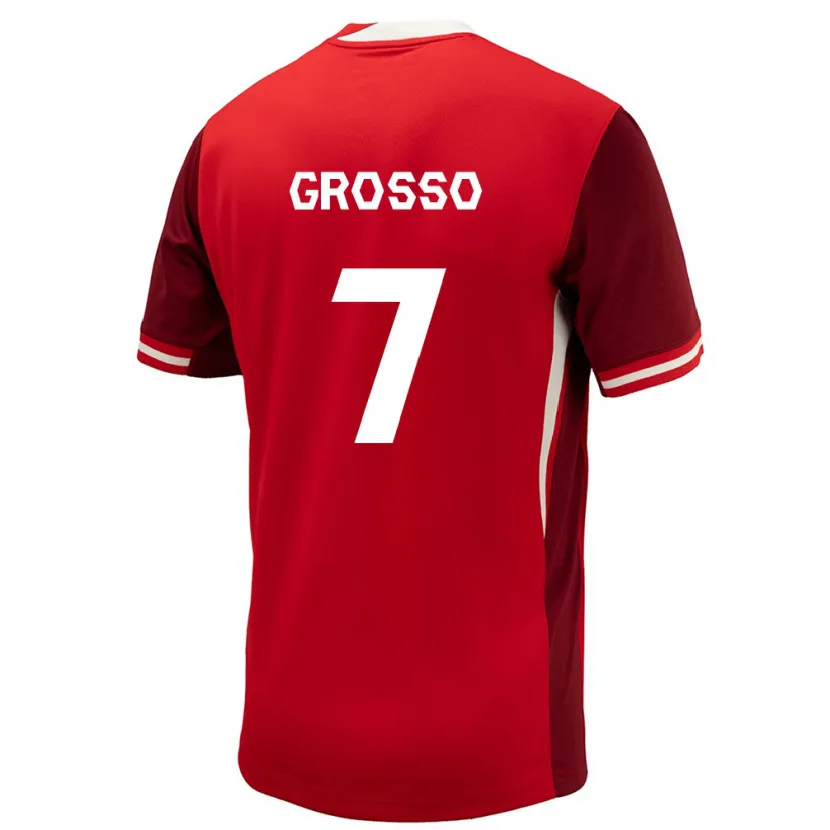 Danxen Women Canada Julia Grosso #7 Red Home Jersey 24-26 T-Shirt