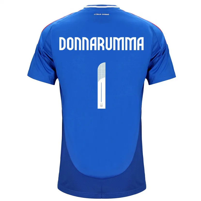 Danxen Women Italy Gianluigi Donnarumma #1 Blue Home Jersey 24-26 T-Shirt