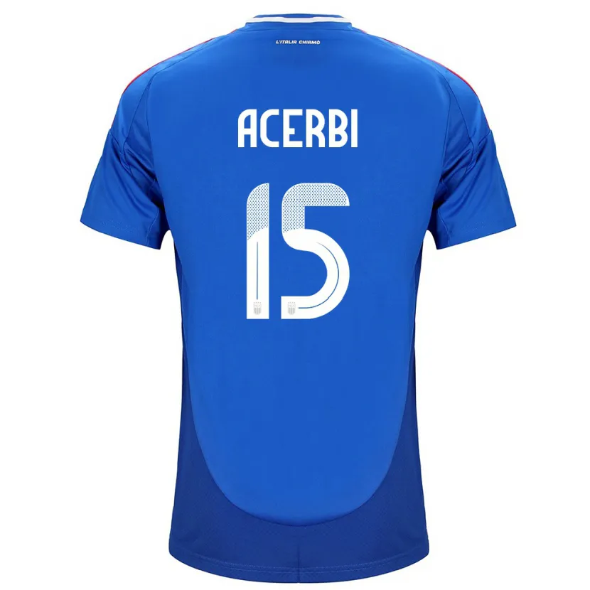 Danxen Women Italy Francesco Acerbi #15 Blue Home Jersey 24-26 T-Shirt