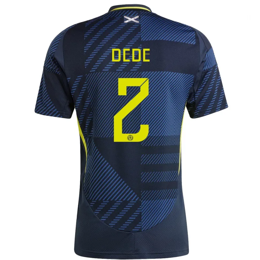 Danxen Women Scotland Josh Dede #2 Dark Blue Home Jersey 24-26 T-Shirt