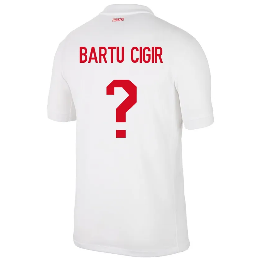 Danxen Women Turkey Can Bartu Çığır #0 White Home Jersey 24-26 T-Shirt