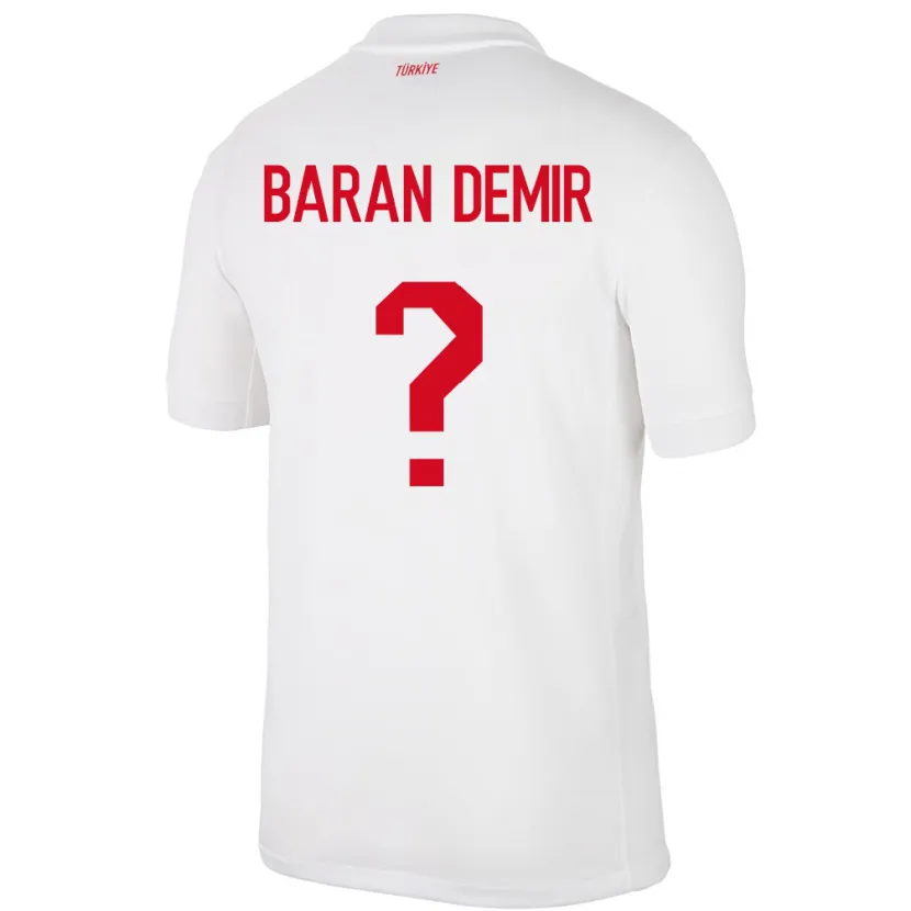 Danxen Women Turkey Tuna Baran Demir #0 White Home Jersey 24-26 T-Shirt