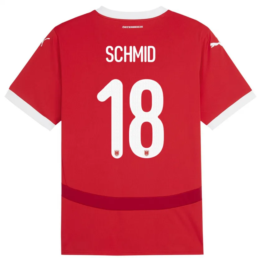 Danxen Women Austria Romano Schmid #18 Red Home Jersey 24-26 T-Shirt