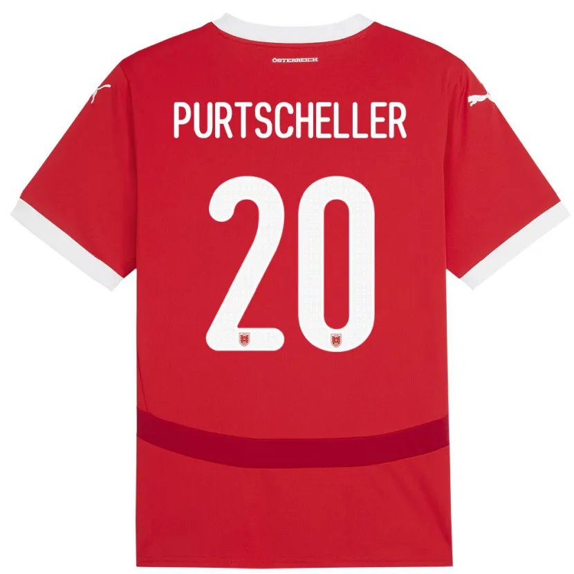 Danxen Women Austria Lilli Purtscheller #20 Red Home Jersey 24-26 T-Shirt