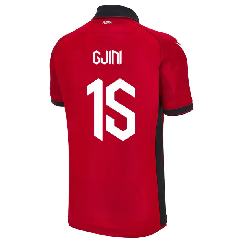 Danxen Women Albania Elmando Gjini #15 Red Home Jersey 24-26 T-Shirt