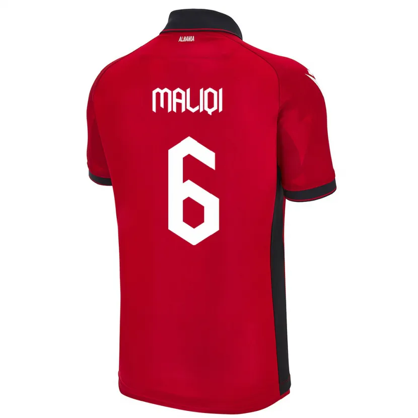 Danxen Women Albania Sara Maliqi #6 Red Home Jersey 24-26 T-Shirt