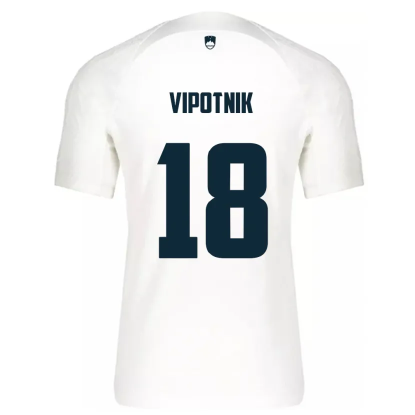 Danxen Women Slovenia Zan Vipotnik #18 White Home Jersey 24-26 T-Shirt