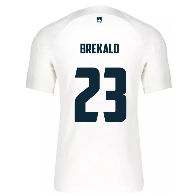 Danxen Women Slovenia David Brekalo #23 White Home Jersey 24-26 T-Shirt