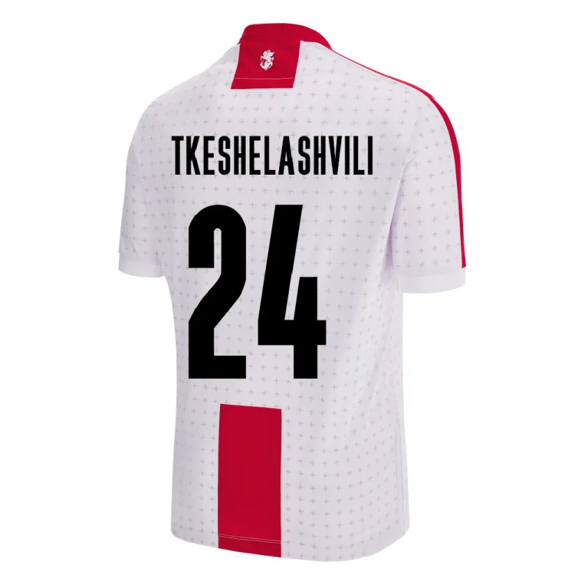 Danxen Women Georgia Amiran Tkeshelashvili #24 White Home Jersey 24-26 T-Shirt