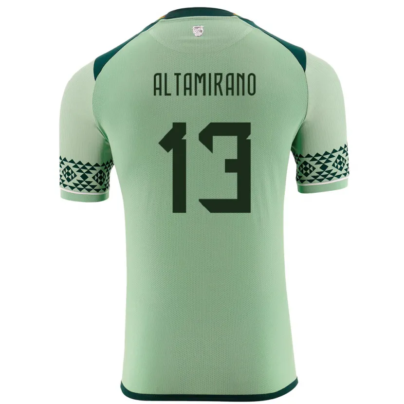 Danxen Women Bolivia Sebastian Altamirano #13 Light Green Home Jersey 24-26 T-Shirt