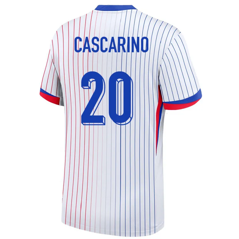 Danxen Women France Delphine Cascarino #20 White Away Jersey 24-26 T-Shirt