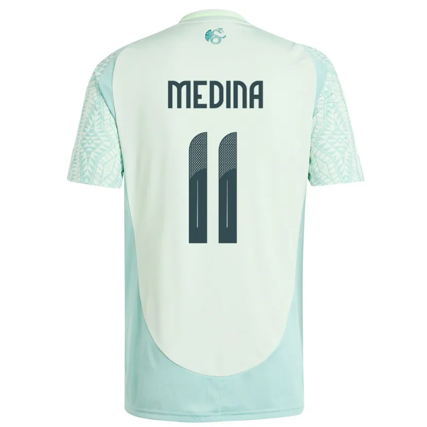 Danxen Women Mexico Diego Medina #11 Linen Green Away Jersey 24-26 T-Shirt