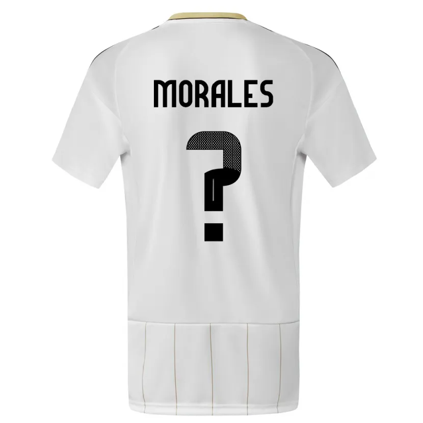 Danxen Women Costa Rica Bryan Morales #0 White Away Jersey 24-26 T-Shirt