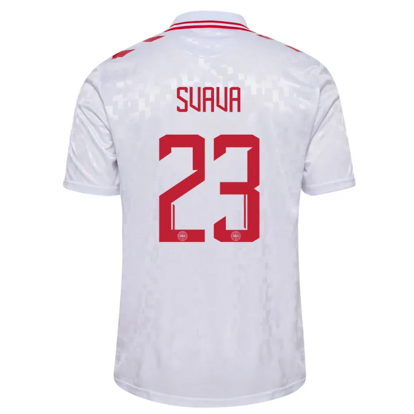 Danxen Women Denmark Sofie Svava #23 White Away Jersey 24-26 T-Shirt