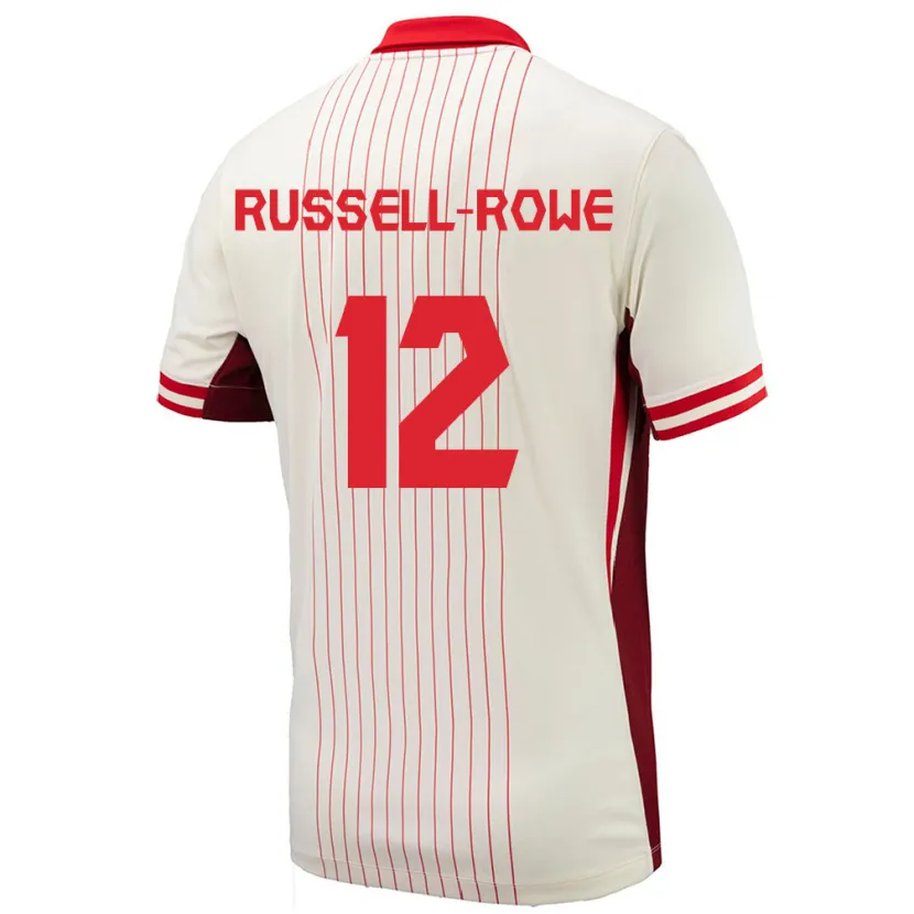 Danxen Women Canada Jacen Russell-Rowe #12 White Away Jersey 24-26 T-Shirt