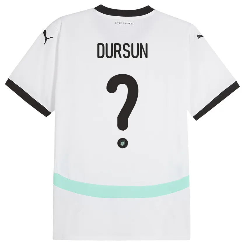 Danxen Women Austria Furkan Dursun #0 White Away Jersey 24-26 T-Shirt