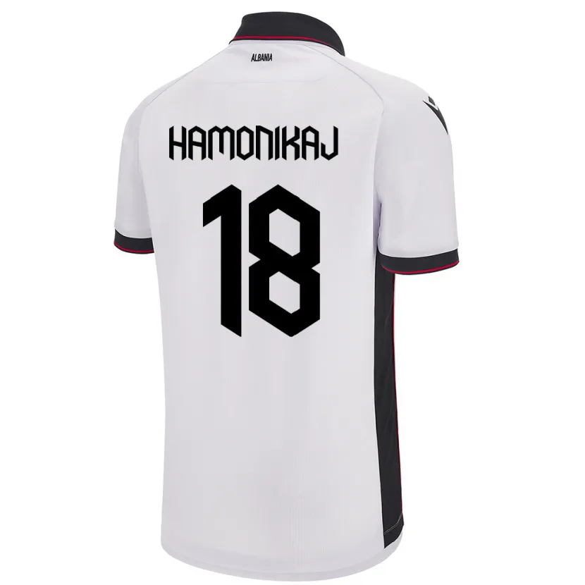 Danxen Women Albania Klea Hamonikaj #18 White Away Jersey 24-26 T-Shirt