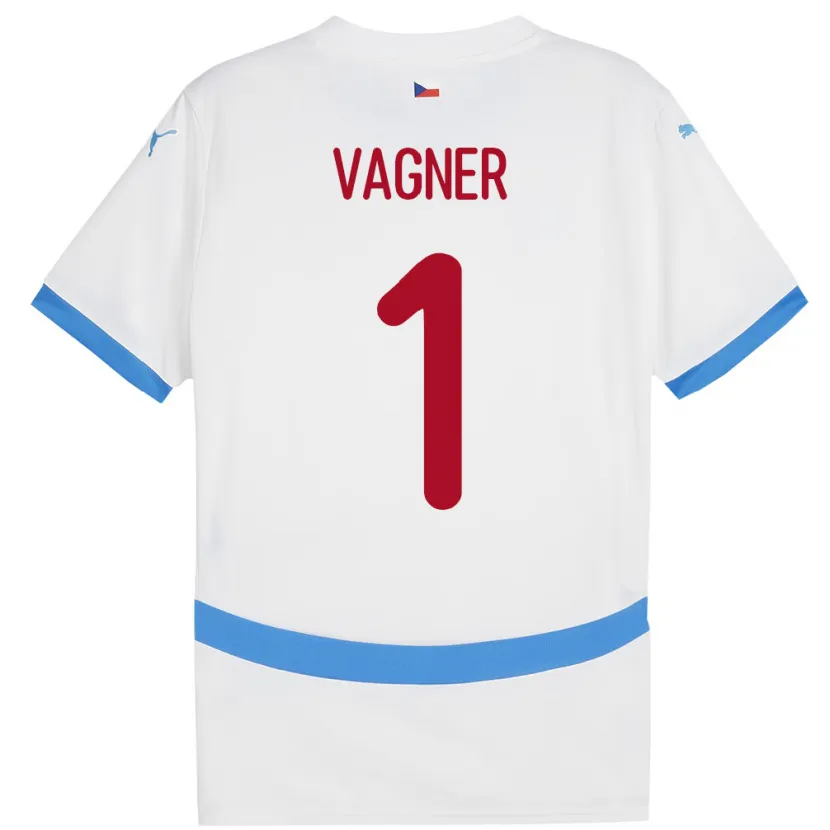 Danxen Women Czech Republic Matyas Vagner #1 White Away Jersey 24-26 T-Shirt