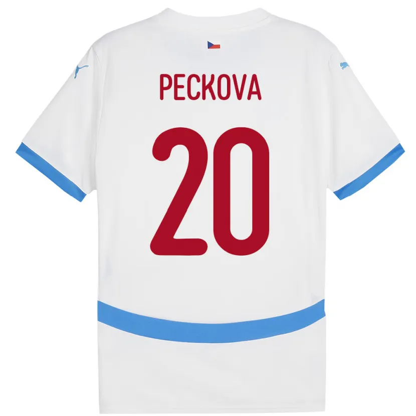 Danxen Women Czech Republic Alena Pěčková #20 White Away Jersey 24-26 T-Shirt