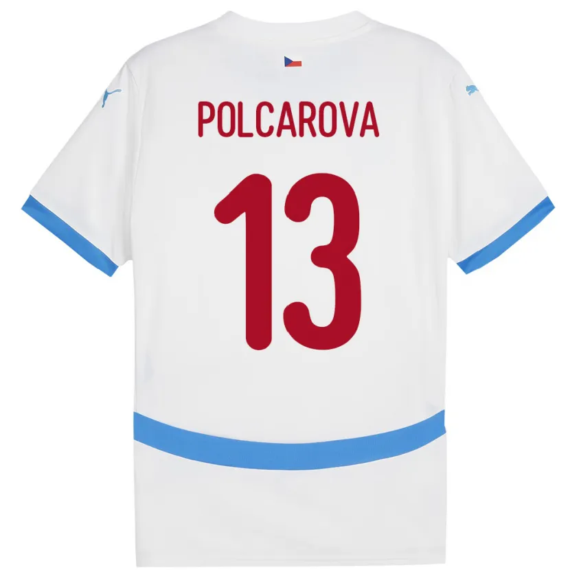 Danxen Women Czech Republic Barbora Polcarová #13 White Away Jersey 24-26 T-Shirt