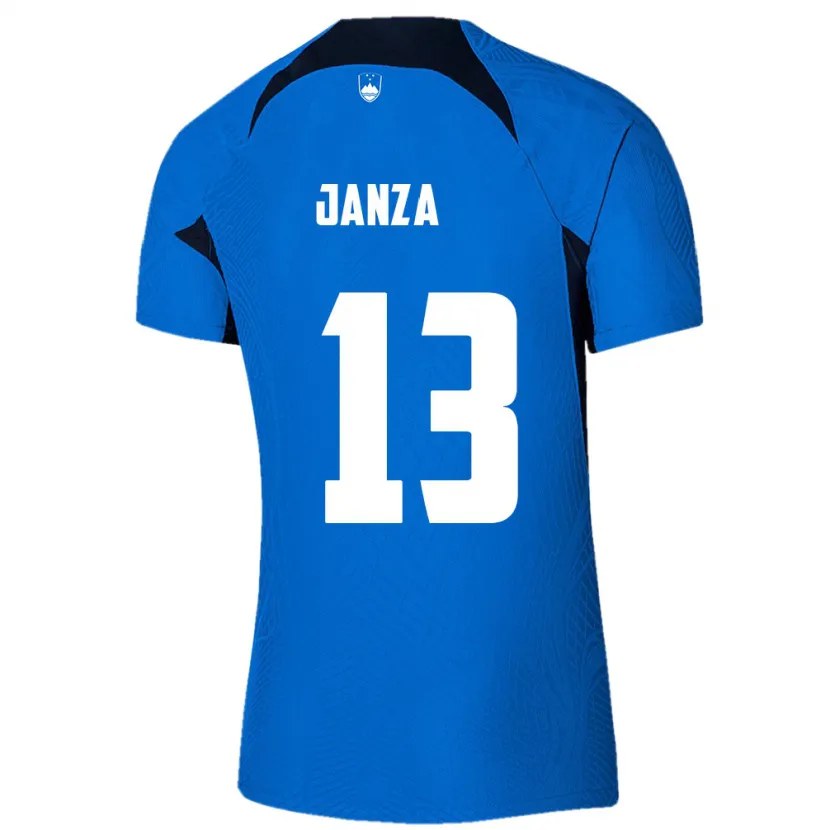 Danxen Women Slovenia Erik Janza #13 Blue Away Jersey 24-26 T-Shirt